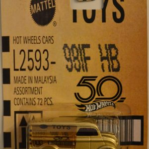 Hot Wheels Dairy Delivery Gold 50th Anniversary Series Custom-Made Collectors Edition 1:64 Scale Collectible Die Cast Model Car w/Real Rider Rubber Wheels