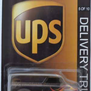 Brown Dairy Delivery Fire Flame Custom-Made Hot Wheels with Real Rider Rubber Wheels Limited Edition ‘UPS Delivery Truck’ Series 1:64 Scale Collectible Die Cast Model Car