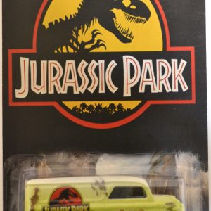 Dairy Delivery Lime-White Custom-Made Hot Wheels with Redline Real Rider Rubber Wheels Limited Edition Jurassic Park Series 1:64 Scale Collectible Die Cast Model Car.