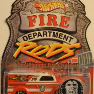 Hot Wheels Dairy Delivery Houston, TX Red 7 of 12 HW Fire Department Rods Series 2 1:64 Scale Collectible Die Cast Model Car