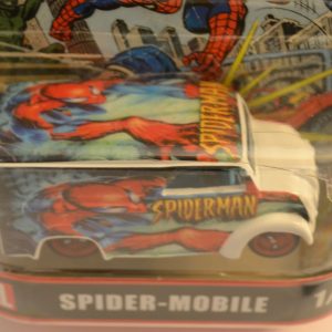 Hot Wheels   Dairy Delivery Spider Mobile White Custom-Made Real Rider Rubber Wheels Limited Edition Spider-Man Series 1:64 Scale Collectible Die Cast Model Car