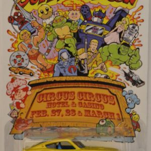 Datsun 240Z Gold Custom-Made Hot Wheels Exclusive Car Edition 2015 Las Vegas Toy Convention Circus Series 1:64 Scale Collectible Die Cast Model Car