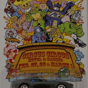 Datsun 240Z Gold Gray Custom-Made Hot Wheels with Real Rider Rubber Wheels Limited Edition Las Vegas Convention Series 1:64 Scale Collectible Die Cast Model Car