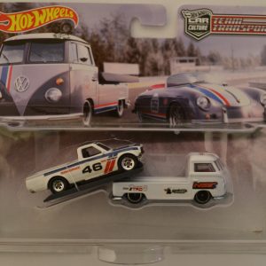 Datsun 620 Pickup & VW Transporter T1 Pickup Custom-Made Hot Wheels w/Real Rider Team Transport 1:64