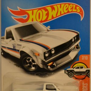 Hot Wheels Datsun 620 White #181 Custom-Made with Real Rider Rubber Wheels HW Hot Trucks Series 1:64 Scale Collectible Die Cast Model Car