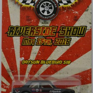 Datsun Bluebird S10 Custom-Made Hot Wheels Real Rider Rubber Wheels Limited Edition Riversid Show 2016 Series 1:64 Scale Collectible Die Cast Model Car.