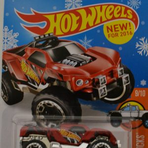 Red Dawgzilla Hot Wheels HW Hot Trucks Series 1:64 Scale Collectable Die Cast Model Car Snowflake Card