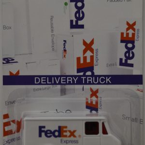 Hot Wheels   Delivery Truck FedEx Custom-Made with Redline Real Rider Rubber Wheels Limited Edition 1:64 Scale Collectible Die Cast Model Car.