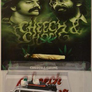 Ecto-1 Silver Custom-Made Hot Wheels with Real Rider Rubber Wheels Special Edition Cheech & Chong Series 1:64 Scale Collectible Die Cast Model Car