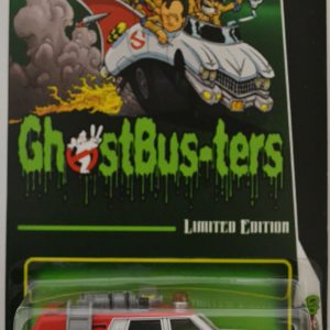 Ecto 1 White Custom-Made Hot Wheels with Real Rider Rubber Wheels Limited Edition ‘Ghostbusters’ Series 1:64 Scale Collectible Die Cast Model Car.