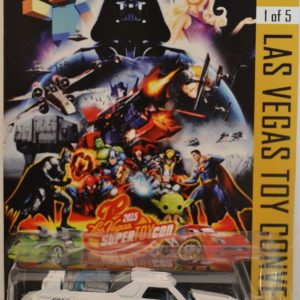 Hot Wheels El Camino White Custom-Made Exclusive Ghostbusters Car Edition 2015 Las Vegas Toy Convention 2015 Circus Series 1:64 Scale Collectible Die Cast Model Car