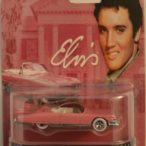 Elvis 1959 Cadillac Pink Custom-Made Retro Hot Wheels with White Real Rider Rubber Wheels Special Edition Elvis Series 1:64 Scale Collectible Die Cast Model Car