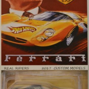 Hot Wheels Compatible Enzo Ferrari Black Custom-Made with Redline Real Rider Rubber Wheels Limited Edition Enzo Anselmo Ferrari Series 1:64 Scale Collectible Die Cast Model Car