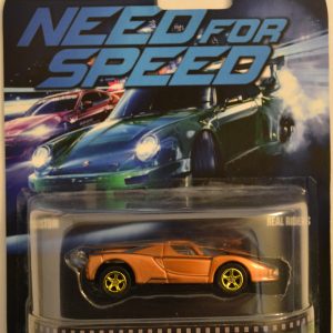 Enzo Ferrari Bronze Custom-Made Retro Hot Wheels with Real Rider Special Need for Speed 1:64 Scale