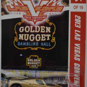 Enzo Ferrari Gold Custom-Made Hot Wheels Limited Edition 2013 Las Vegas Convention Golden Nugget Series 1:64 Scale Collectible Die Cast Model Car.