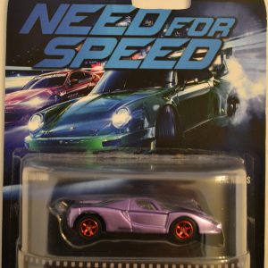 Compatible Enzo Ferrari Purple Custom-Made Retro Hot Wheels with Real Rider Rubber Wheels Special Edition Need for Speed Series 1:64 Scale Collectible Die Cast Model Car