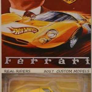 Enzo Ferrari Yellow Custom-Made Hot Wheels with Redline Real Rider Rubber Wheels Limited Edition Enzo Anselmo Ferrari Series 1:64 Scale Collectible Die Cast Model Car