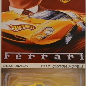 Enzo Ferrari Yellow Custom-Made Hot Wheels with Whitewall Real Rider Rubber Wheels Limited Edition Enzo Anselmo Ferrari Series 1:64 Scale Collectible Die Cast Model Car