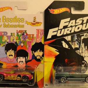 Hot Wheels 2 Cars Bundle Fast Felion The Beatles & ’67 Ford Mustang Fast & Furious Series 1:64 Scale