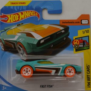 Fast Fish Hot Wheels HW ‘Art Cars’ International Short Card Series 1:64 Scale Collectible Die Cast Model Car #1/10