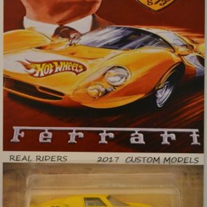 Ferrari 250 LM Yellow Custom-Made Hot Wheels with Whitewall Real Rider Rubber Wheels Limited Edition Enzo Anselmo Ferrari Series 1:64 Scale Collectible Die Cast Model Car