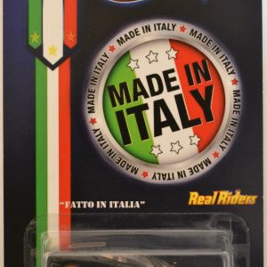 Ferrari 360 Modena Black Custom-Made Hot Wheels with Redline Real Rider Rubber Wheels Limited Edition Exclusive for Italy 2016 Edition Series 1:64 Scale Collectible Die Cast Model Car