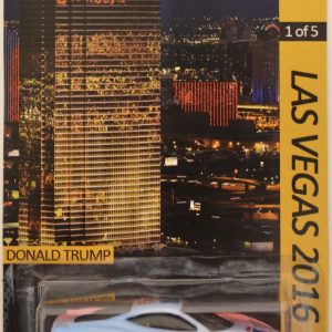 Ferrari 458 Italia Blue-Pink Custom-Made Hot Wheels Exclusive Car Edition Las Vegas 2016 Donald Trump Series 1:64 Scale Collectible Die Cast Model Car
