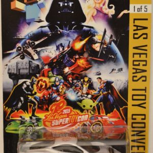 Hot Wheels Ferrari 458 Italia Red-Silver Custom-Made Exclusive Car Edition Las Vegas Toy Convention 2015 Series 1:64 Scale Collectible Die Cast Model Car