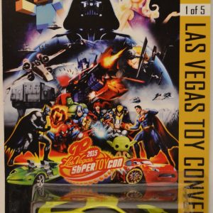 Hot Wheels Compatible Ferrari 458 Italia Yellow-Blue Custom-Made Exclusive Car Edition Las Vegas Toy Convention 2015 Series 1:64 Scale Collectible Die Cast Model Car