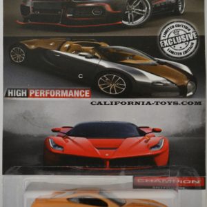 Ferrari 599 GTB Bronze Custom-Made Hot Wheels with Real Rider Rubber Wheels Exclusive Edition High Performance Series 1:64 Scale Collectible Die Cast Model Car.