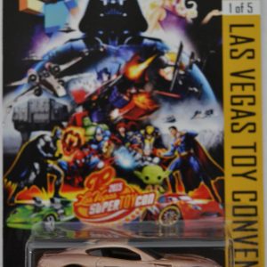 Hot Wheels Compatible Ferrari 599 GTB Custom-Made with Real Rider Rubber Wheels Limited Edition ‘Las Vegas 2014’ Series 1:64 Scale Collectible Die Cast Model Car