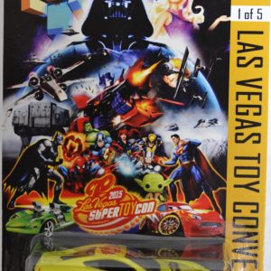 Hot Wheels Compatible Ferrari 599 GTB Lime Custom-Made with Real Rider Rubber Wheels Limited Edition ‘Las Vegas 2014’ Series 1:64 Scale Collectible Die Cast Model Car.