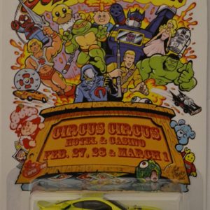 Hot Wheels Ferrari 599XX Lime-Blue Custom-Made Limited Edition Las Vegas Toy Convention 2015 Circus Series 1:64 Scale Collectible Die Cast Model Car