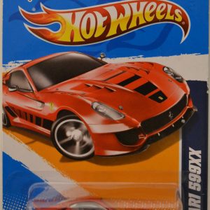 Ferrari 599XX Red Custom-Made Hot Wheels with Real Rider Rubber Wheels HW All Stars ’12 Series 1:64 Scale Collectible Die Cast Model Car