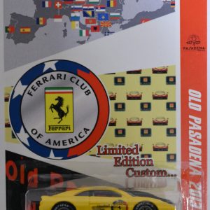 Hot Wheels Compatible Ferrari F355 Challenge Yellow Custom-Made with Real Rider Rubber Wheels Limited Edition Old Pasadena 2013 Series 1:64 Scale Collectible Die Cast Model Car.