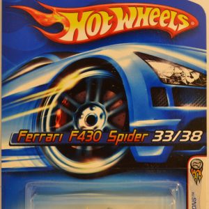 Ferrari F430 Spider Black 033 Error (Front Wheels are Different) 2006 First Edition Series 1:64 Scale Die Cast Car