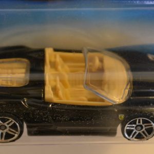 Hot Wheelz Ferrari F430 Spider Black Error (On ’67 Mustang Card) Treasure Hunt Series 1:64 Scale Die Cast Car