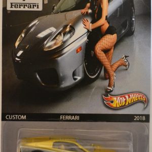 Ferrari Testarossa Gold Silver Custom-Made Hot Wheels with Real Rider Rubber Wheels Limited Edition Ferrari Series 1:64 Scale Collectible Die Cast Model Car