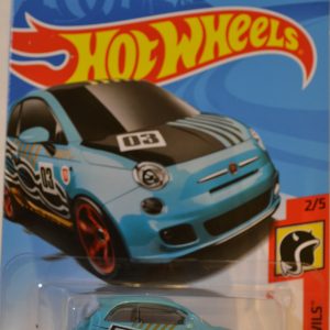 Blue Fiat 500 Hot Wheels HW Daredevils Series 1:64 Scale Collectable Die Cast Model Car #2/5