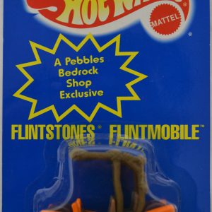 H&W+S Orange Flintstones Flintmobile Hot Wheels 1:64 Scale Collectible Die Cast Model Car