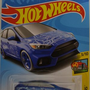 Blue Ford Focus RS Hot Wheels HW ‘Art Cars’ Series 1:64 Scale Collectible Die Cast Model Car #3/10