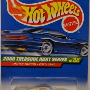 Ford GT-40 #11 of 12 Car Hot Wheels HW ‘2000 Treasure Hunt’ Series 1:64 Scale Collectible Die Cast Model Car