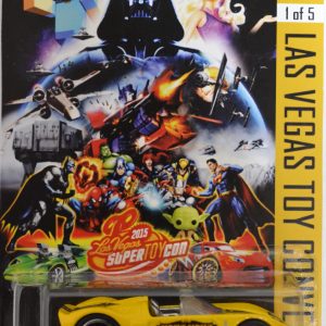 Yellow Ford GTX I CUSTOM-Made Hot Wheels HW Exclusive Car Series with Real Rider Rubber Wheels Limited Edition 1:64 Scale Collectible Die Cast Model Car