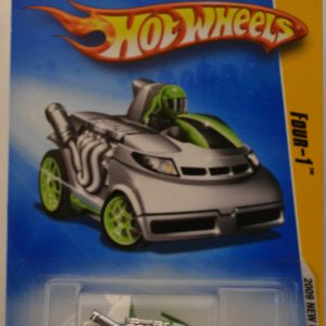 Hot Wheels Compatible Four-1 White/Chrome #35 HW 2009 New Models Series 1:64 Scale Collectible Die Cast Model Car