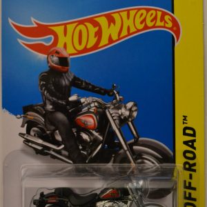 Harley-Davidson Fat Boy Black #82 Hot Wheels HW Off-Road Series 1:64 Scale Collectible Die Cast Model Car