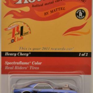 Hot Wheels Heavy Chevy Blue #1 of 2 Redline Real Riders Tires HW 2011 Red Line Club Series 4 1:64 Scale Collectible Die Cast Model Car. Only 5225 Made Worldwide!!!