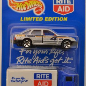 Hiway Hauler & Ford XR4TI Sierra 2 Car Pack Hot Wheels Limited Edition HW RITE AID Series 1:64 Scale Collectible Die Cast Model Car