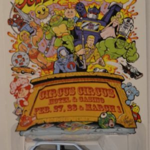 Honda Civic EF Light-Blue Custom-Made Hot with Redline Real Rider Rubber Wheels Limited Edition Las Vegas Super Toy Convention Series 1:64 Scale Collectible Die Cast Model Car.