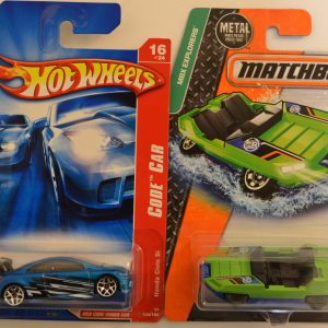 Hot Wheels Honda Civic SI Blue 100/180 HW Code Car Series & Matchbox MBX Swamp Commander 1:64 Scale