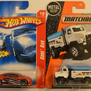 Hot Wheels Compatible Honda Civic SI Red 100/180 HW Code Car Series & Matchbox MBX Rapid Rescue 1:64 Scale Collectible Die Cast Model Car Bundle